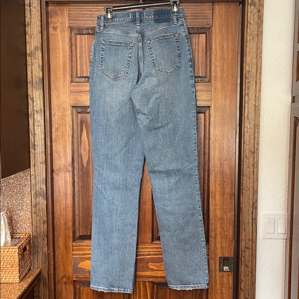 Abercrombie & Fitch 90’s straight Ultra High Rise Blue Jeans Curve Love size 27 - Picture 4 of 6